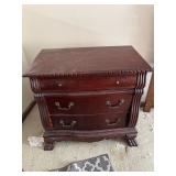 Vintage Wooden 3 drawer night stand