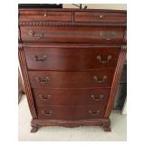 Queen Anne style wooden dresser