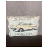 Vintage Chevrolet tin sign