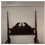 1970s Ethan Allen Georgian Court 4-poster cherry
