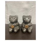 Pair of Pigeon River Pottery ceramic salt & pepper