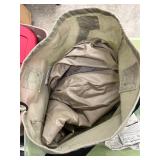 Large khaki colored inflatable mattress