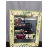 Large hand-painted sea creatures mirror