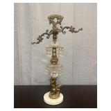 vintage L&L WMC brass scale with cherub accents an
