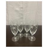 Set of 6 Susquehanna 'Six Point Star' sherry glass