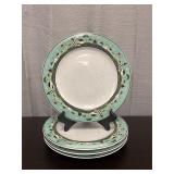 Set of Kimble 'Coastal Breeze' dinner plates