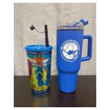 Pair of large travel mugs