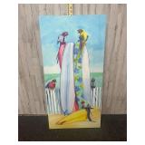 Coastal themed decorative art canvas