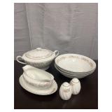 Danisco Teahouse Rose covered casserole, serving b