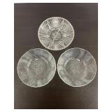 vintage floral glass bowls & candy dish