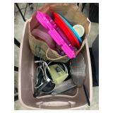Kitchen pots/pans, Tupperware, electric candles sh