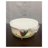 enamel-on-steel nesting storage bowls with country