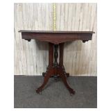 antique walnut Eastlake parlor table