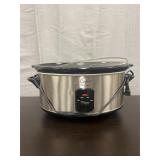 7-quart Crofton stainless steel slow cooker