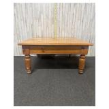 square wooden coffee table