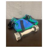 Gym bag & adjustable barbell