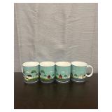 Set of 4 Warren Kimble 'Coastal Breeze' mugs