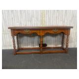 Vintage wooden console table