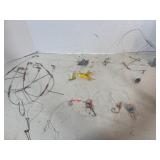 Assorted fishing lures & hooks