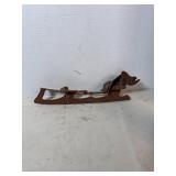 vintage clamp-on metal ice skate blade