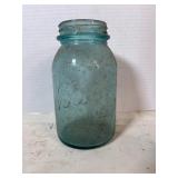 vintage blue Ball Mason jar