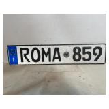 souvenir Italian license plate