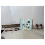 Beach themed decorative signs