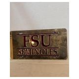 Florida State University Seminoles gold metal lice