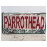 vintage Parrothead license plate