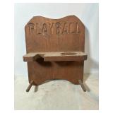 handmade wooden wall-mounted rack