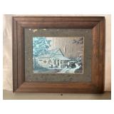 vintage Coca-Cola art print titled 'Mike's Garage'