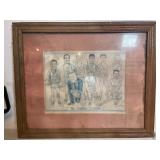 Vintage UNC North Carolina Tar Heels basketball ca