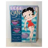 1998 Betty Boop 'Cafe' metal sign