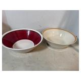 2 ceramic serving bowls