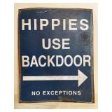 vintage-style metal tin sign