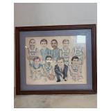 vintage 1980s UNC North Carolina Tar Heels basketb