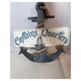nautical sign 'Captain's Quarters'