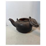 antique cast iron kettle