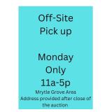 *** OFF-SITE Pick up One Day ONLY Please Read