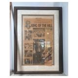 Dean smith framed vintage newspaper