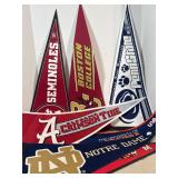 University pennant flags