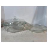 Vintage glass baking dishes