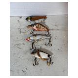 4 assorted fishing lures