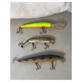 3 vintage fishing lures
