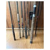 6 fishing rods lot
