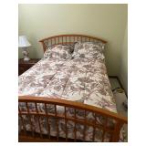 Wooden Queen bed & frame