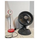 Desk light & fan lot