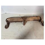 antique wooden single tree/whippletree yoke
