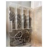 Lot of various sized fishing hooks