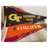 College pennant flags lot
